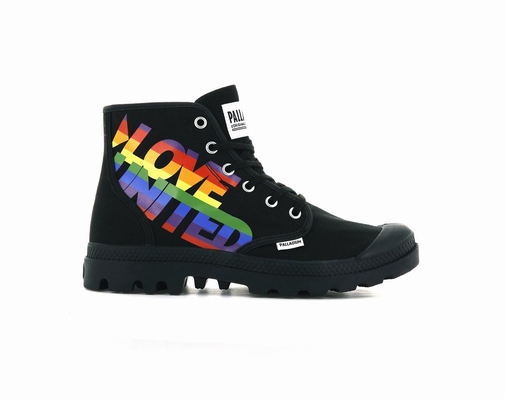 Botas Palladium Pampa Hi Pride Hombre - Negras ||OZKV-87390||